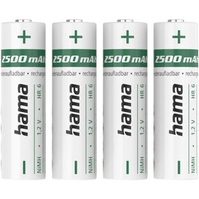 Hama NiMH-Accu's AA Mignon 2500 mAh 1.2 V 4 Pcs