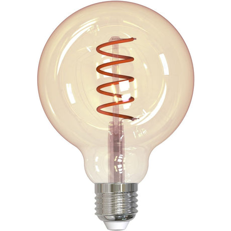 Hama LED-Gloeidraadlamp E27 Sphere G95 Amber Helder Extra Warm White DIMB.