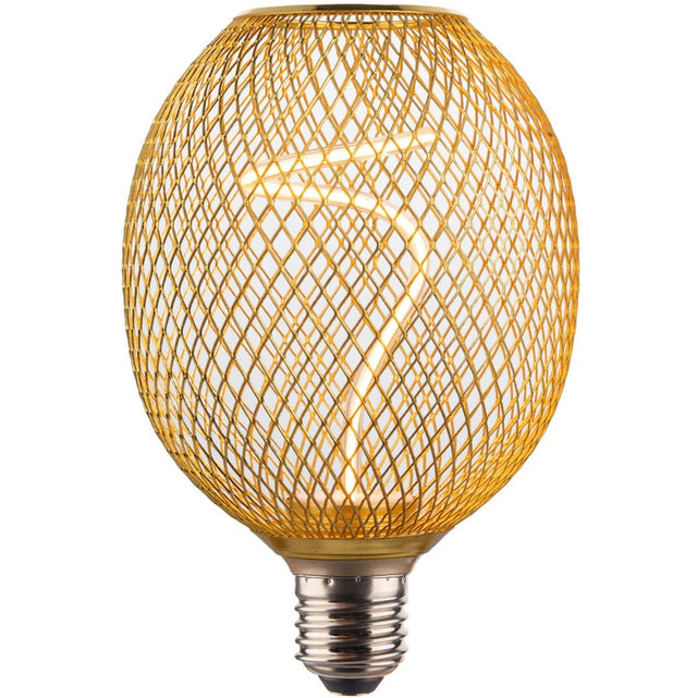 Hama LED-Gloeidraadlamp E27 Mesh Amber Helder Extra Warm White DIMB.