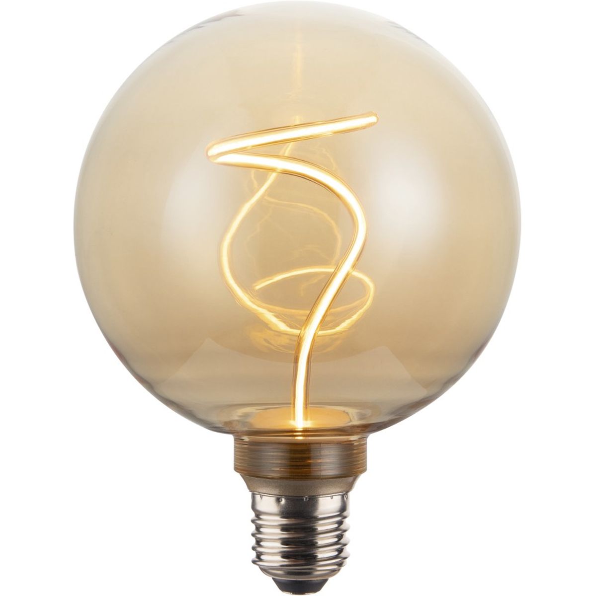 Hama LED-Gloeidraadlamp E27 Sphere G125 Amber Helder Extra Warm White DIMB.