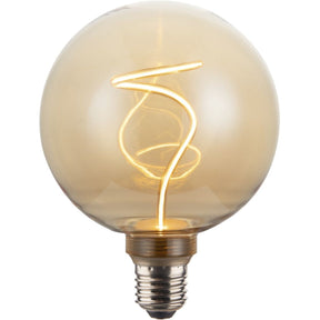 Hama LED-Gloeidraadlamp E27 Sphere G125 Amber Helder Extra Warm White DIMB.