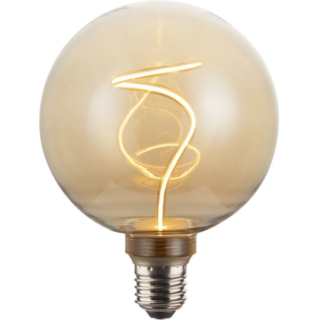 Hama LED-Gloeidraadlamp E27 Sphere G125 Amber Helder Extra Warm White DIMB.