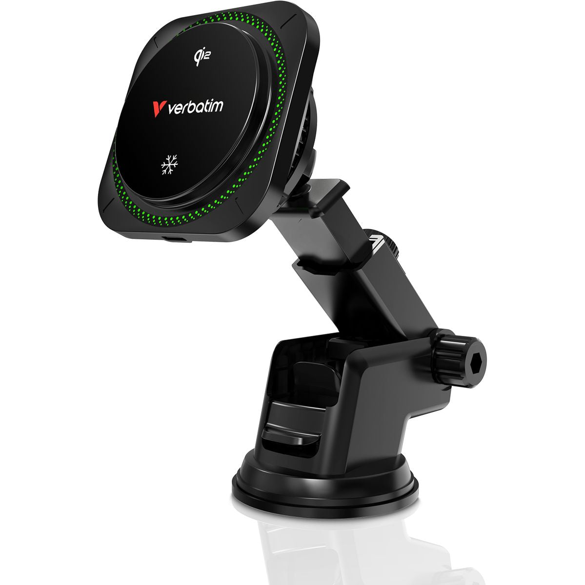 Verbatim 31860 Charge N Drive Qi2 Magnetic Wireless Car Charger RGB