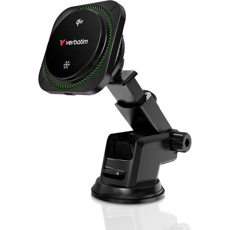 Verbatim 31860 Charge N Drive Qi2 Magnetic Wireless Car Charger RGB
