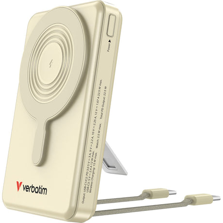 Verbatim 32274 PowerBank Magnetic Wireless 10000 mAh C+C Display Gold
