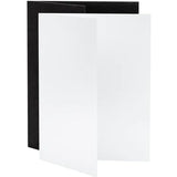 V-Flat World Tabletop V-Flats - Small (12"'X18'') 2X White 2X Black