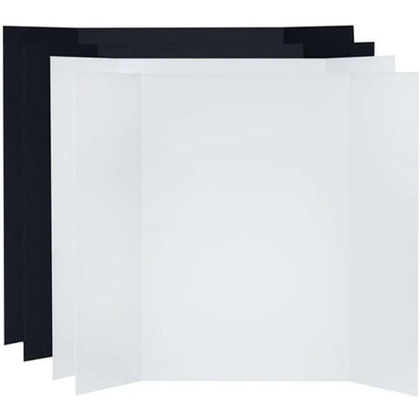 V-Flat World Tabletop V-Flats - Large (7.5cmx10cm) 2X White 2X Black