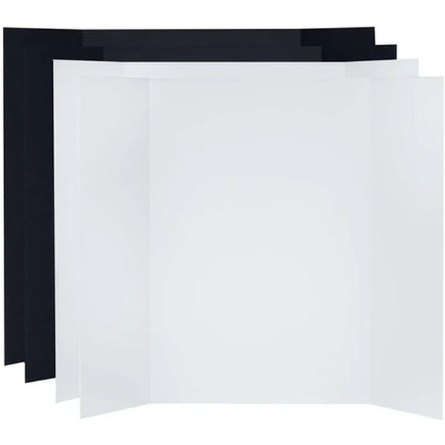 V-Flat World Tabletop V-Flats - Large (7.5cmx10cm) 2X White 2X Black