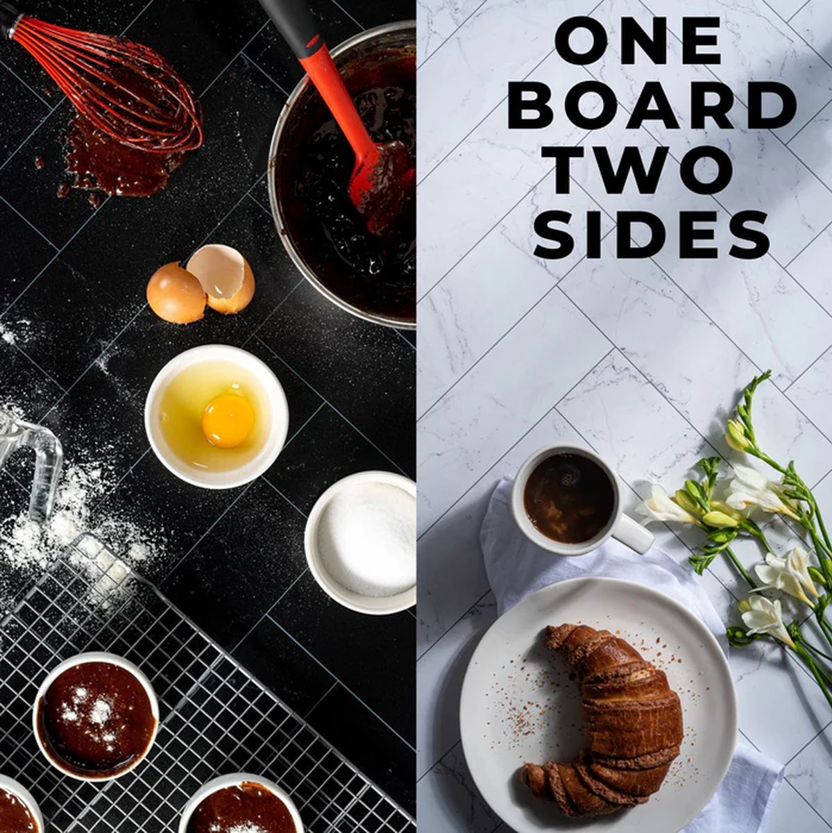 V-Flat World Zigzag Marble White/Zigzag Marble Black - XL