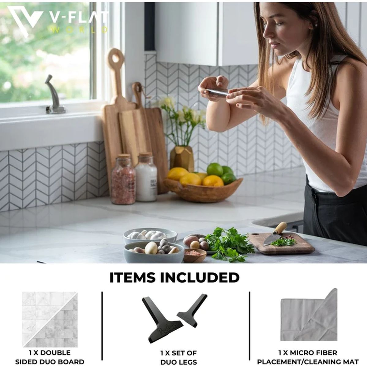 V-Flat World Wisp Tile/Pebble Tile - XL