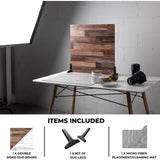 V-Flat World Whitewash/Hickory Planks - XL