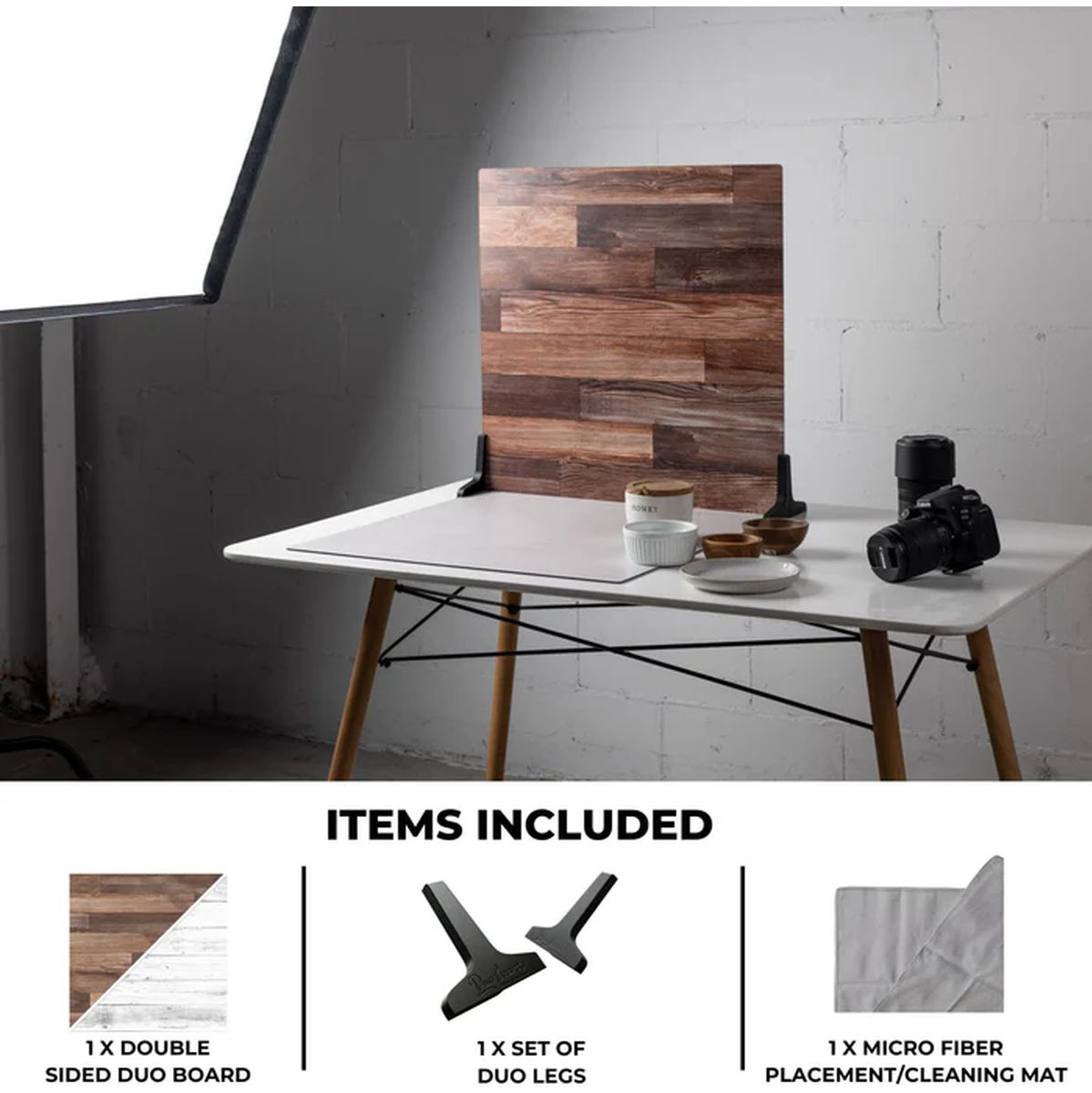 V-Flat World Whitewash/Hickory Planks