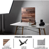 V-Flat World Whitewash/Hickory Planks