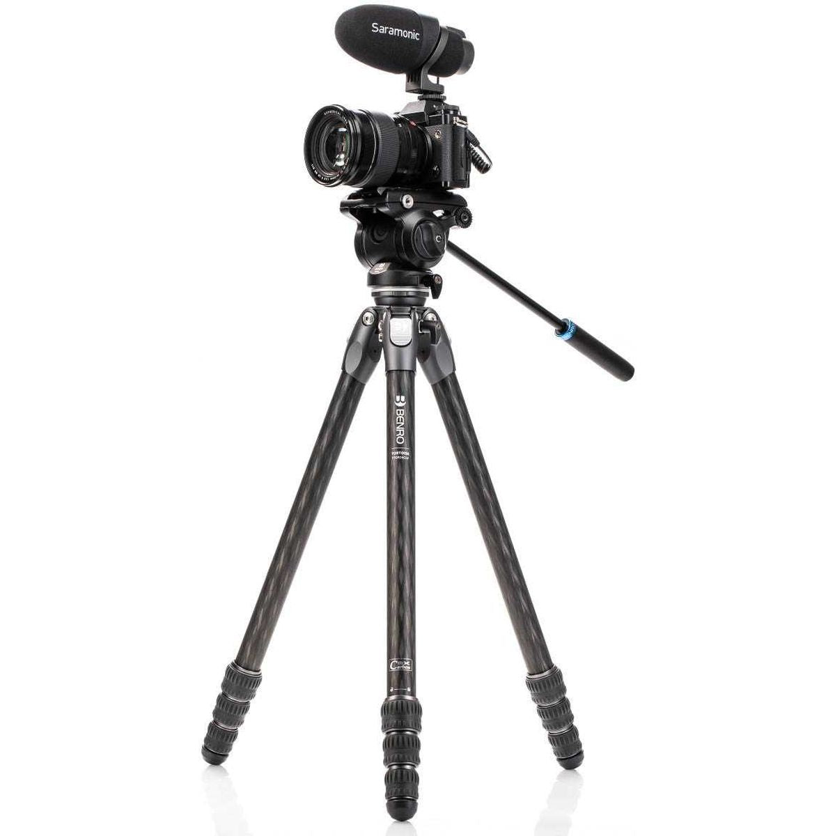 Benro Tortoise Carbon Tripod w/ S4PRO Videokop 24C Leveling Base TTOR24CLVS4PRO - image 3 of 5