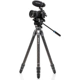 Benro Tortoise Carbon Tripod w/ S4PRO Videokop 24C Leveling Base TTOR24CLVS4PRO - image 3 of 5