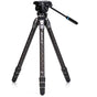 Benro Tortoise Carbon Tripod w/ S4PRO Videokop 34C Leveling Base TTOR34CLVS4PRO