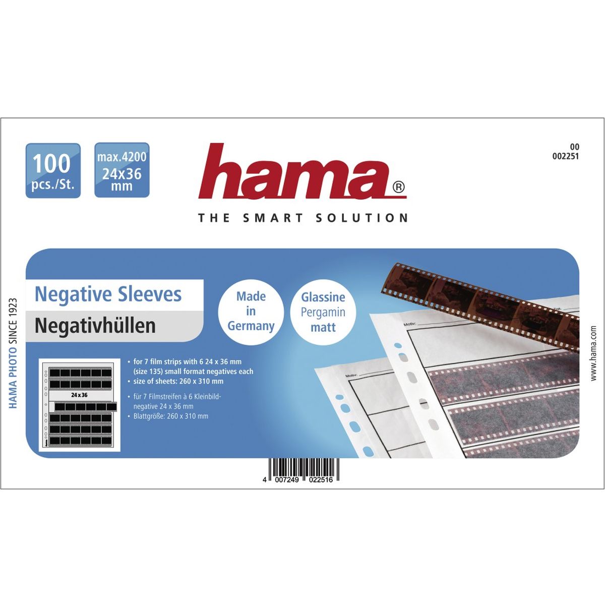 Hama Nab Mat 35mm 7x6 100st 2251