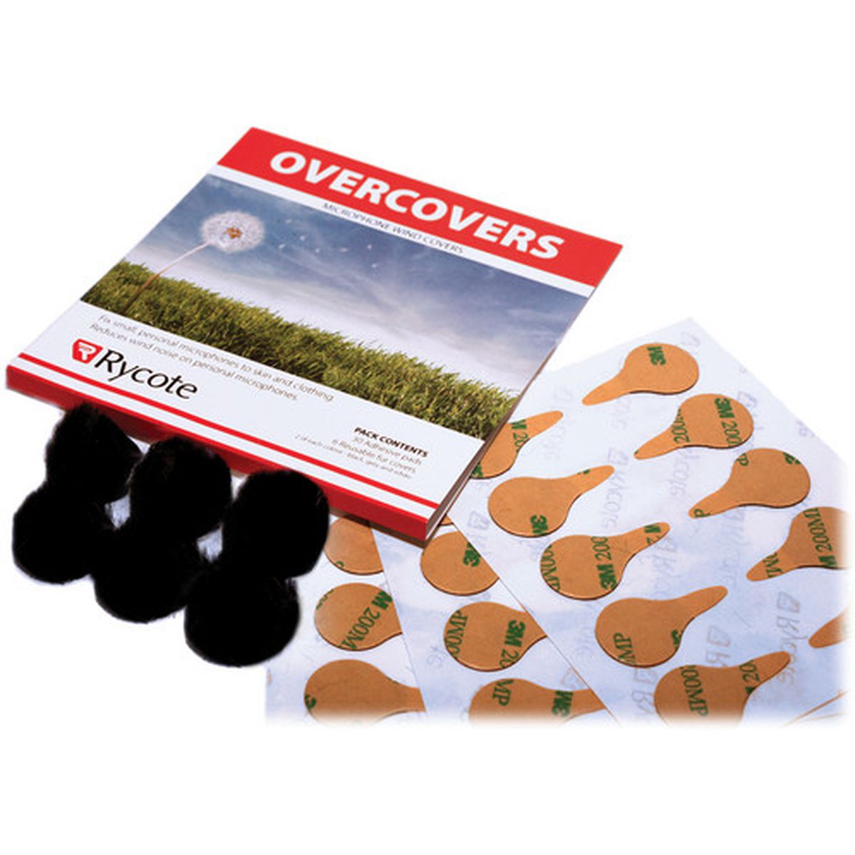Rycote Black Overcovers: 30 X Stickies & 6 X Black Fur Discs - image 2 of 2