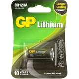 GP CR123A Battery GP Lithium 1 Piece