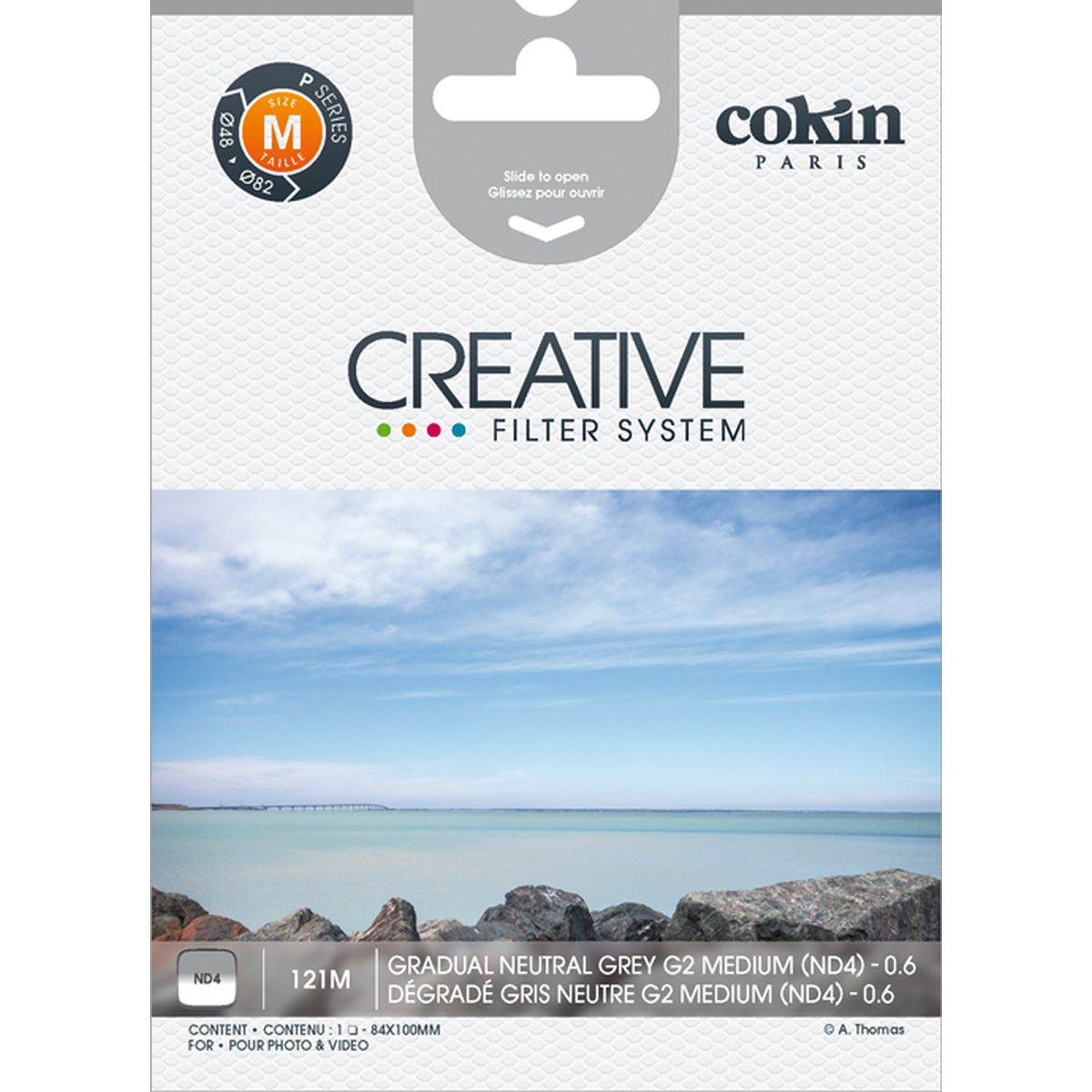 Cokin Filter P121m Neutral Grey G2-MEDIUM (ND4) (0.6)