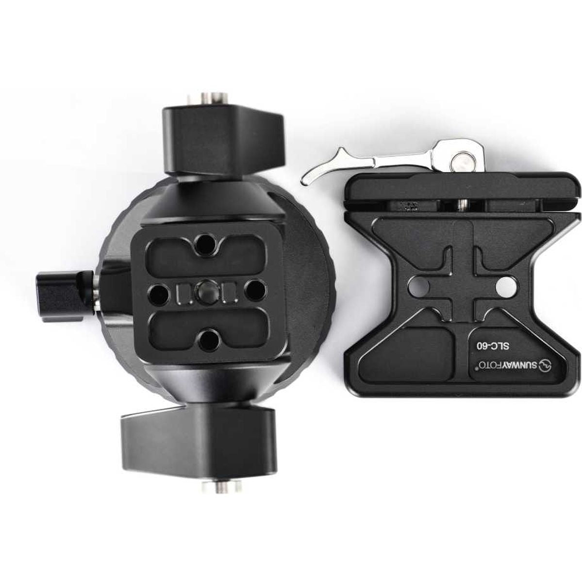 Sunwayfoto Two-Way Head w/ Clamp And QR Plate DT-03