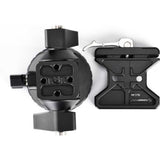 Sunwayfoto Two-Way Head w/ Clamp And QR Plate DT-03