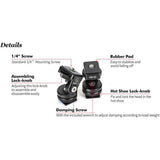 Sunwayfoto Hot Shoe Tilt Head HB-02