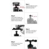 Sunwayfoto Manfrotto Ball Head Adapter Raised Top MAP-01