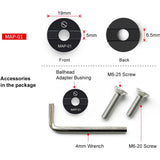Sunwayfoto Manfrotto Ball Head Adapter Raised Top MAP-01