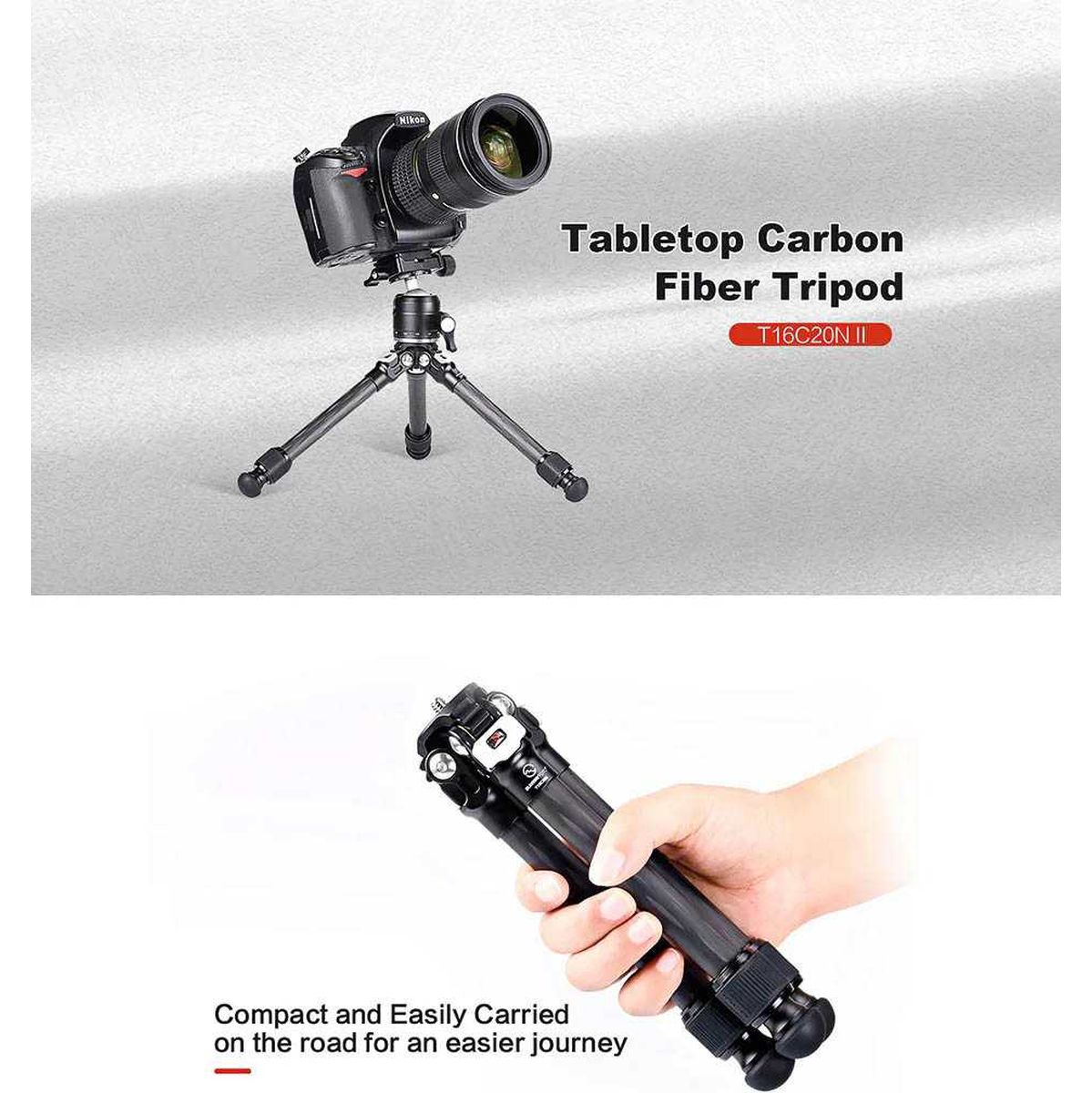 Sunwayfoto Macro Tripod Carbon T16C20N II (T16C20NII) - image 4 of 5