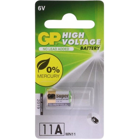 GP Hoog Voltage Alkaline Rondcel 11A (MN11) Blister 1