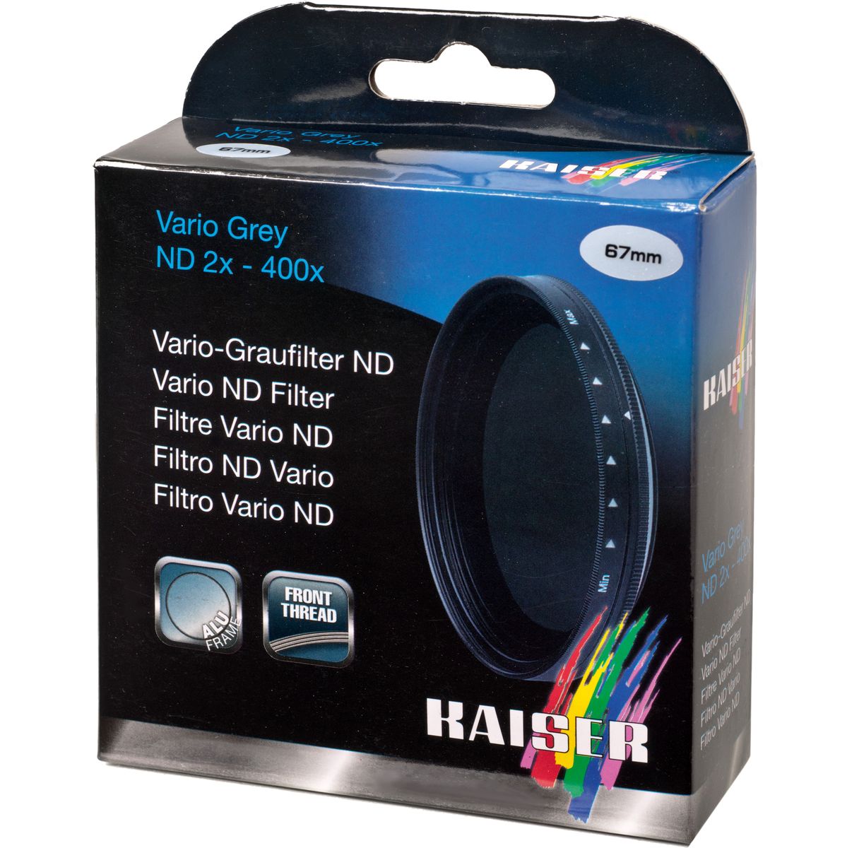 Kaiser Vario Neutral Density ND Filter ND 2X-ND 400X Lens Cap And Pouch Ø 37 mm - image 4 of 5