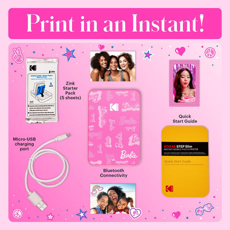 Kodak Step Printer Slim Barbie Printer 2 - image 2 of 5
