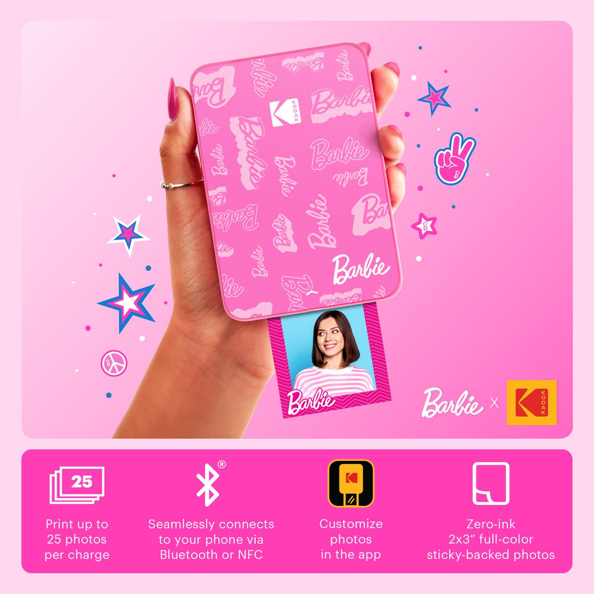 Kodak Step Printer Slim Barbie Printer 2 - image 3 of 5