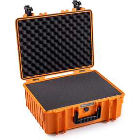 B&W Bw.case PP.326; Case Type 6000; Pre-Cut Foam; Orange