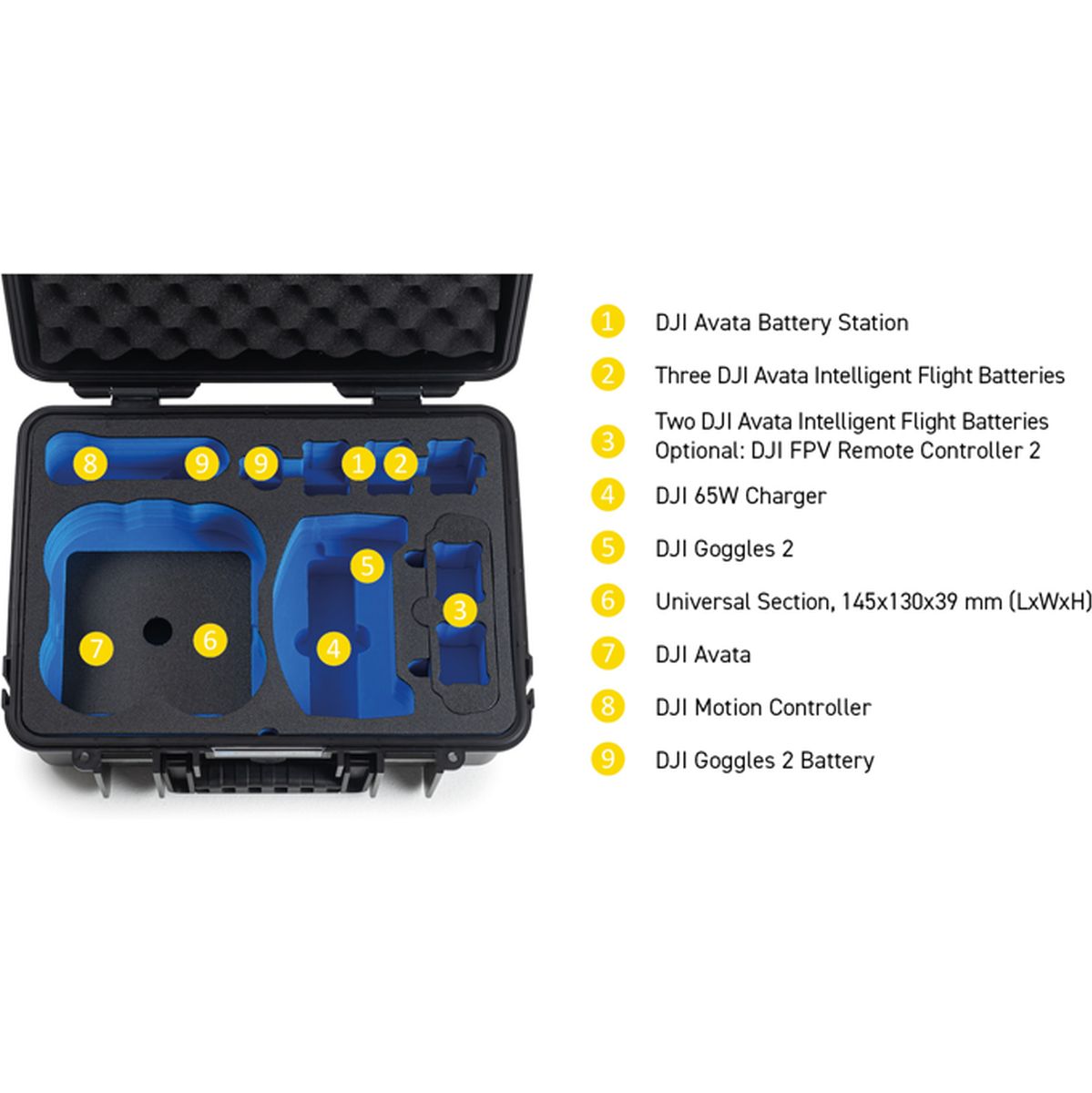 B&W Type 4000 Black DJI Avata Fly Smart Combo / Pro-View Combo And Fly More Set - image 4 of 5
