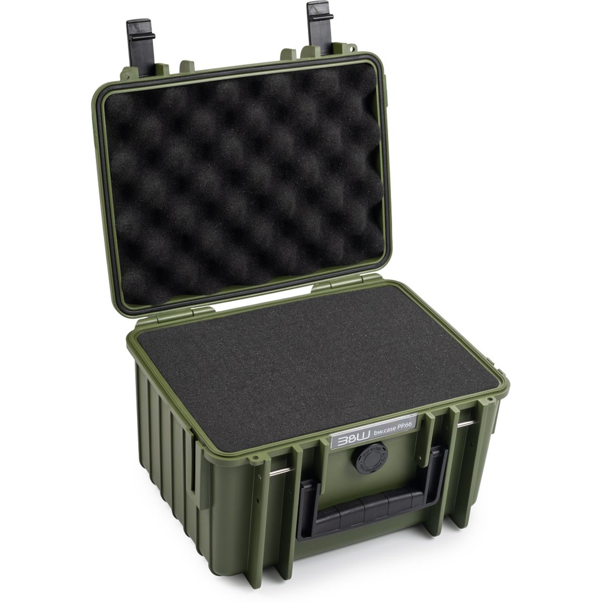 B&W Bw.case PP.66; Case Type 2000; Pre-Cut Foam; Bronze Green