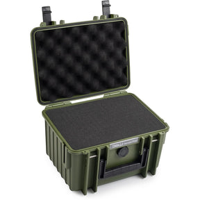 B&W Bw.case PP.66; Case Type 2000; Pre-Cut Foam; Bronze Green