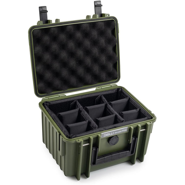 B&W Bw.case PP.66; Case Type 2000; Divider; Bronze Green