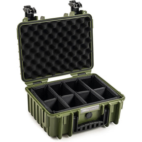 B&W Bw.case PP.117; Case Type 3000; Divider; Bronze Green