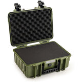 B&W Bw.case PP.166; Case Type 4000; Pre-Cut Foam; Bronze Green