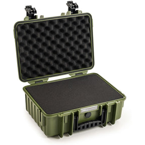 B&W Bw.case PP.166; Case Type 4000; Pre-Cut Foam; Bronze Green