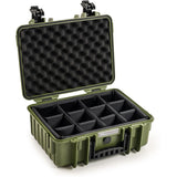 B&W Bw.case PP.166; Case Type 4000; Divider; Bronze Green