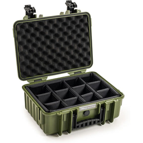 B&W Bw.case PP.166; Case Type 4000; Divider; Bronze Green