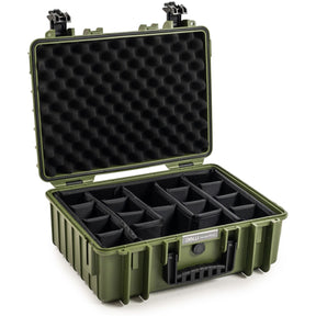 B&W Bw.case PP.221; Case Type 5000; Divider; Bronze Green