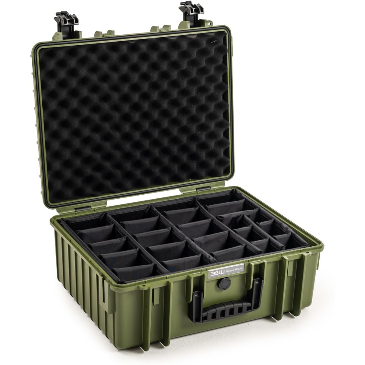 B&W Bw.case PP.326; Case Type 6000; Divider; Bronze Green