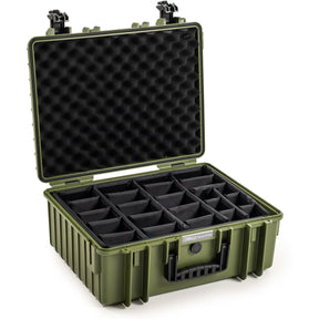 B&W Bw.case PP.326; Case Type 6000; Divider; Bronze Green