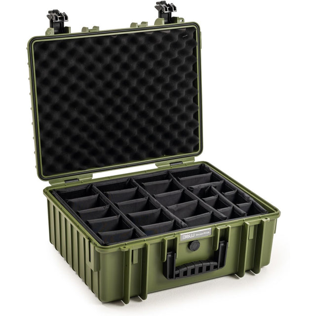 B&W Bw.case PP.326; Case Type 6000; Divider; Bronze Green