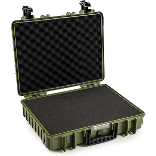 B&W Bw.case PP.210; Case Type 6040; Pre-Cut Foam; Bronze Green
