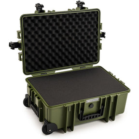 B&W Bw.case PP.428; Case Type 6700; Pre-Cut Foam; Bronze Green